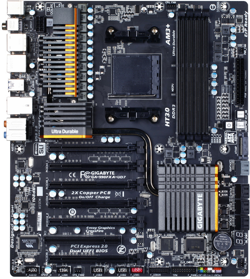 Gigabyte ga 990fxa d3 обзор